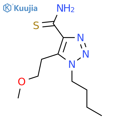 1-butyl-5-(2-methoxyethyl)-1H-1,2,3-triazole-4-carbothioamide structure