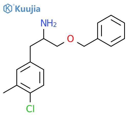 1-(benzyloxy)-3-(4-chloro-3-methylphenyl)propan-2-amine structure