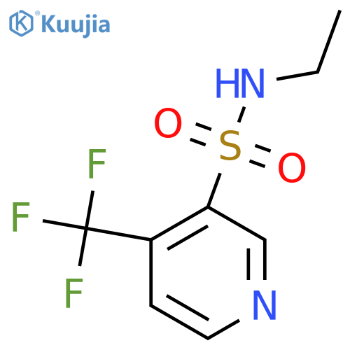 N-ethyl-4-(trifluoromethyl)pyridine-3-sulfonamide structure