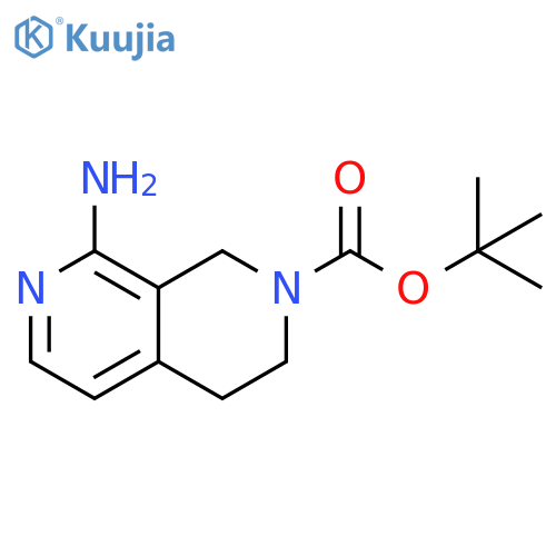 tert-Butyl 8-amino-3,4-dihydro-2,7-naphthyridine-2(1H)-carboxylate structure