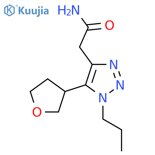 2-5-(oxolan-3-yl)-1-propyl-1H-1,2,3-triazol-4-ylacetamide structure