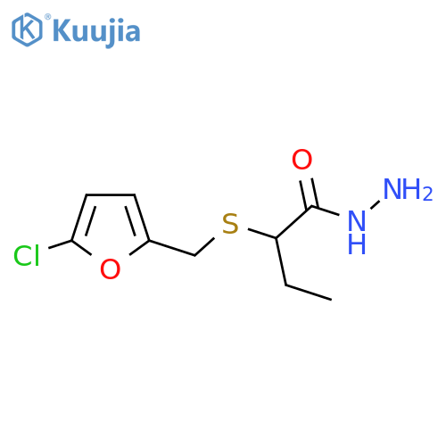 2-{(5-chlorofuran-2-yl)methylsulfanyl}butanehydrazide structure