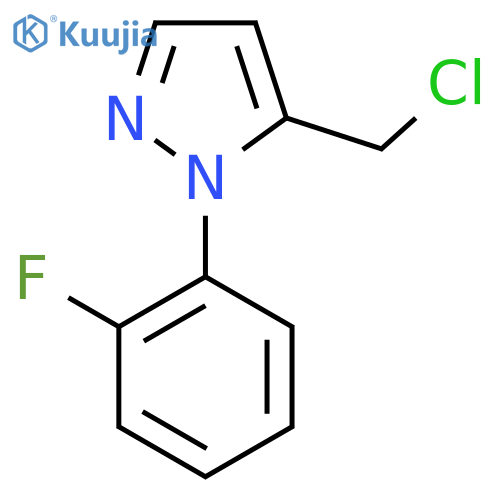 5-(chloromethyl)-1-(2-fluorophenyl)-1H-pyrazole structure