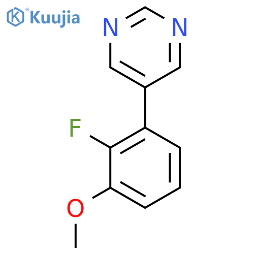5-(2-fluoro-3-methoxyphenyl)pyrimidine structure