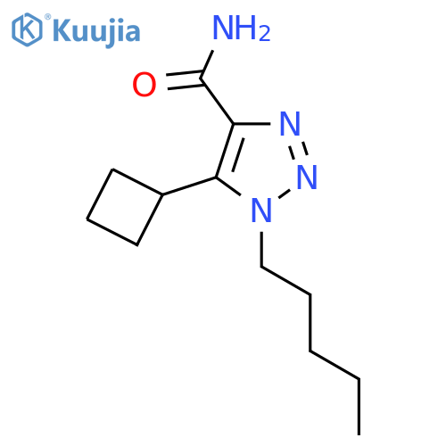 5-cyclobutyl-1-pentyl-1H-1,2,3-triazole-4-carboxamide structure