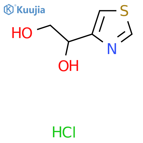 1-(1,3-thiazol-4-yl)ethane-1,2-diol hydrochloride structure