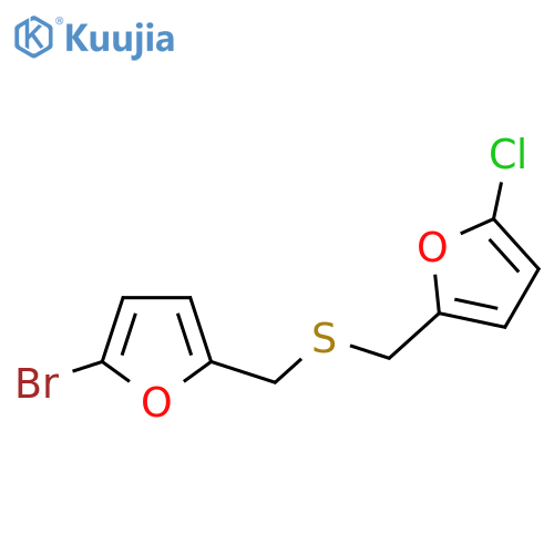 2-({(5-bromofuran-2-yl)methylsulfanyl}methyl)-5-chlorofuran structure