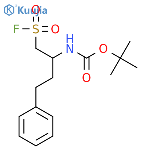 tert-butyl N-1-(fluorosulfonyl)-4-phenylbutan-2-ylcarbamate structure