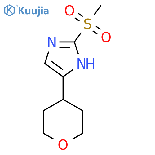 2-methanesulfonyl-4-(oxan-4-yl)-1H-imidazole structure