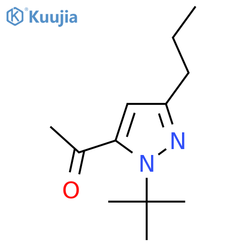 1-(1-tert-butyl-3-propyl-1H-pyrazol-5-yl)ethan-1-one structure