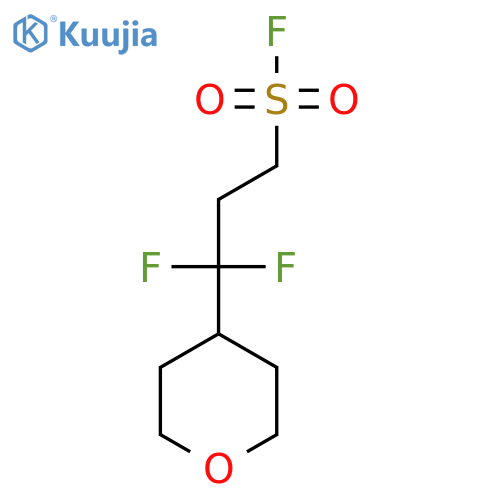 3,3-difluoro-3-(oxan-4-yl)propane-1-sulfonyl fluoride structure