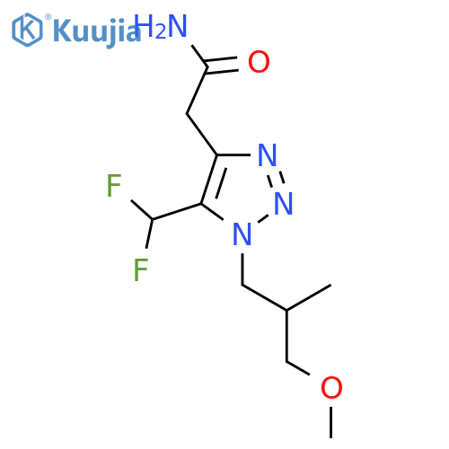 2-5-(difluoromethyl)-1-(3-methoxy-2-methylpropyl)-1H-1,2,3-triazol-4-ylacetamide structure