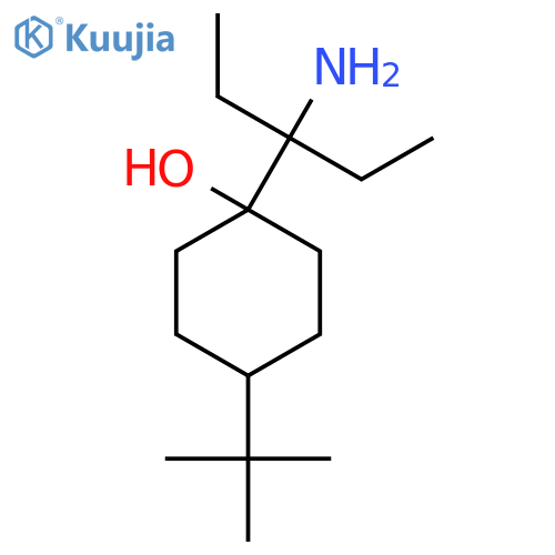 1-(3-aminopentan-3-yl)-4-tert-butylcyclohexan-1-ol structure