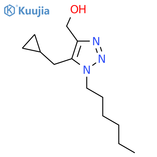 5-(cyclopropylmethyl)-1-hexyl-1H-1,2,3-triazol-4-ylmethanol structure