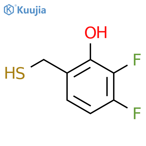 2,3-difluoro-6-(sulfanylmethyl)phenol structure