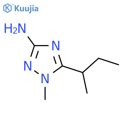 5-(butan-2-yl)-1-methyl-1H-1,2,4-triazol-3-amine structure