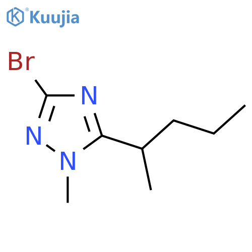 3-bromo-1-methyl-5-(pentan-2-yl)-1H-1,2,4-triazole structure