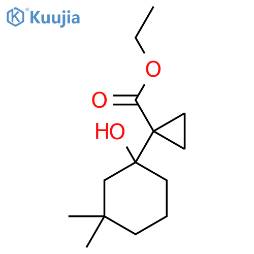 ethyl 1-(1-hydroxy-3,3-dimethylcyclohexyl)cyclopropane-1-carboxylate structure