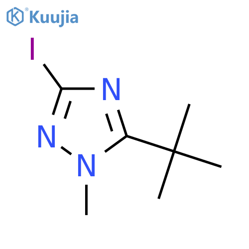 5-tert-butyl-3-iodo-1-methyl-1H-1,2,4-triazole structure