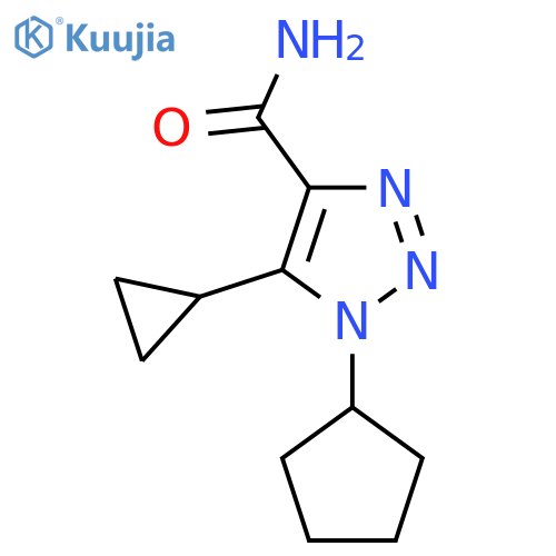 1-cyclopentyl-5-cyclopropyl-1H-1,2,3-triazole-4-carboxamide structure
