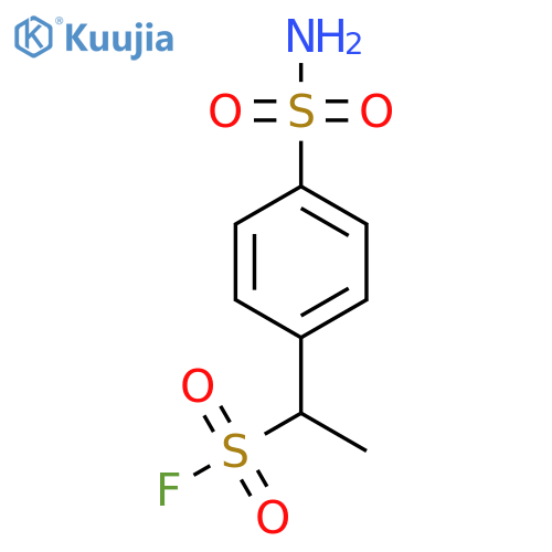 1-(4-sulfamoylphenyl)ethane-1-sulfonyl fluoride structure
