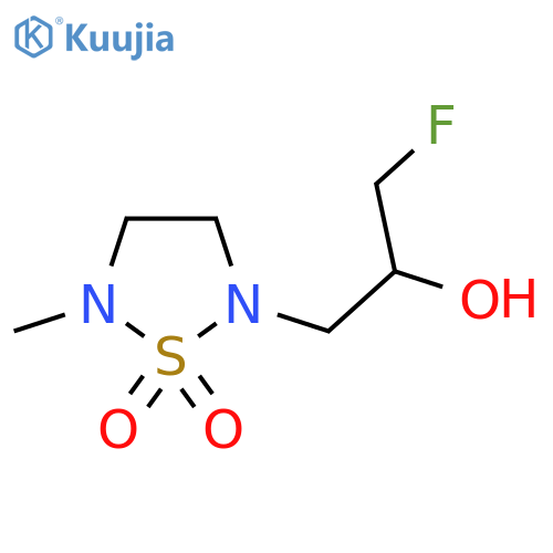 2-(3-fluoro-2-hydroxypropyl)-5-methyl-1lambda6,2,5-thiadiazolidine-1,1-dione structure