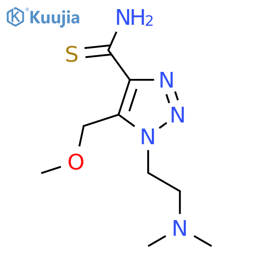 1-2-(dimethylamino)ethyl-5-(methoxymethyl)-1H-1,2,3-triazole-4-carbothioamide structure