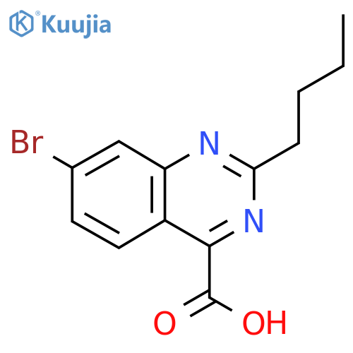 7-bromo-2-butylquinazoline-4-carboxylic acid structure