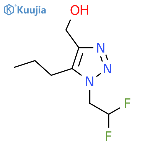1-(2,2-difluoroethyl)-5-propyl-1H-1,2,3-triazol-4-ylmethanol structure