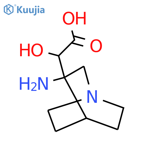 2-{3-amino-1-azabicyclo2.2.2octan-3-yl}-2-hydroxyacetic acid structure