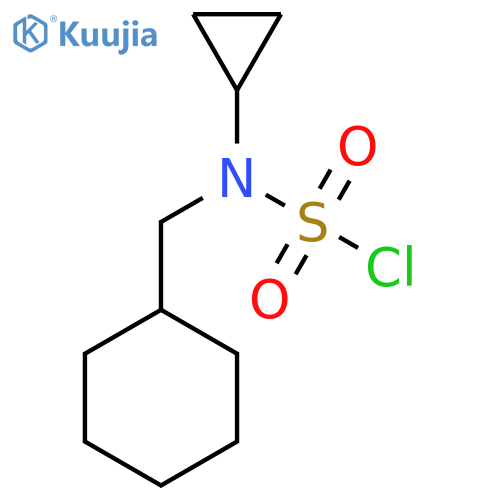 N-(cyclohexylmethyl)-N-cyclopropylsulfamoyl chloride structure
