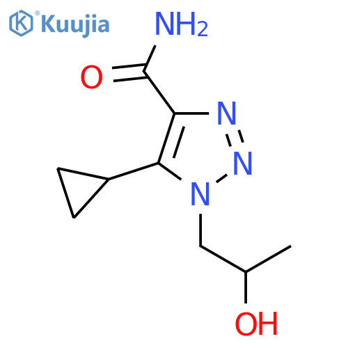 5-cyclopropyl-1-(2-hydroxypropyl)-1H-1,2,3-triazole-4-carboxamide structure