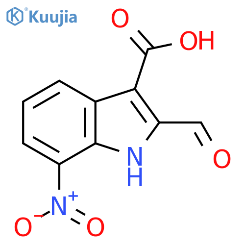 2-formyl-7-nitro-1H-indole-3-carboxylic acid structure
