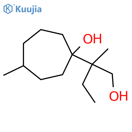1-(1-hydroxy-2-methylbutan-2-yl)-4-methylcycloheptan-1-ol structure