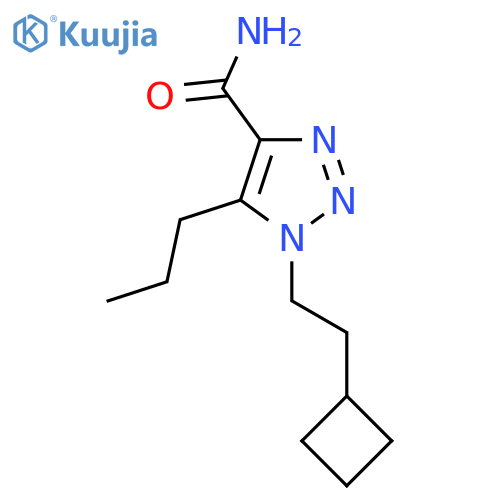 1-(2-cyclobutylethyl)-5-propyl-1H-1,2,3-triazole-4-carboxamide structure