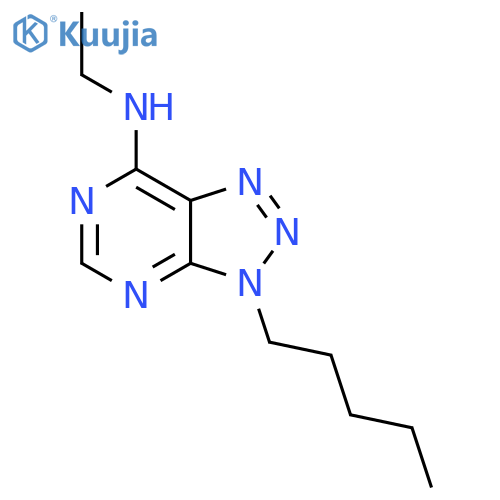 N-ethyl-3-pentyl-3H-1,2,3triazolo4,5-dpyrimidin-7-amine structure