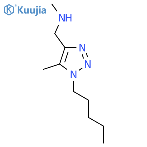 methyl(5-methyl-1-pentyl-1H-1,2,3-triazol-4-yl)methylamine structure
