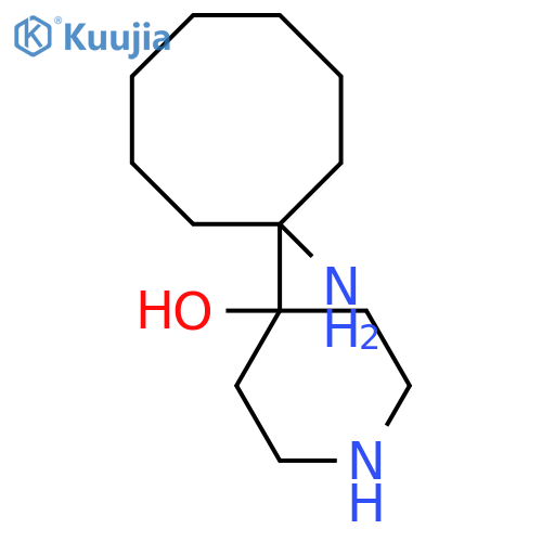 4-(1-aminocyclooctyl)piperidin-4-ol structure