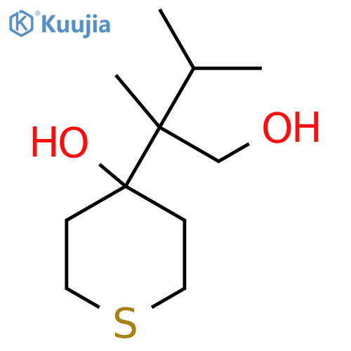 4-(1-hydroxy-2,3-dimethylbutan-2-yl)thian-4-ol structure