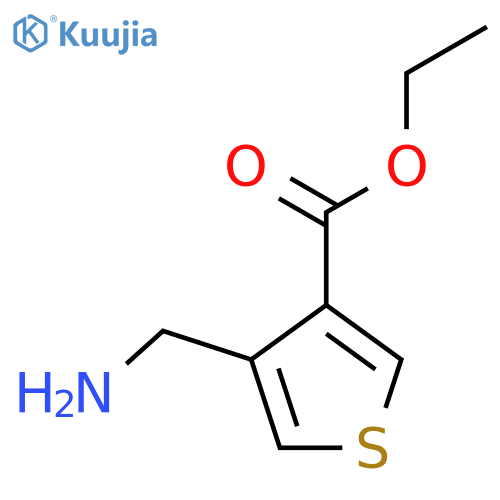 Ethyl 4-(aminomethyl)thiophene-3-carboxylate structure