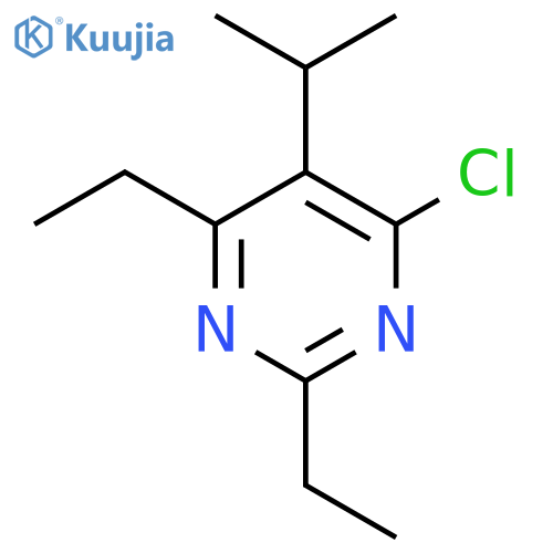 4-chloro-2,6-diethyl-5-(propan-2-yl)pyrimidine structure
