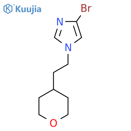 4-bromo-1-2-(oxan-4-yl)ethyl-1H-imidazole structure