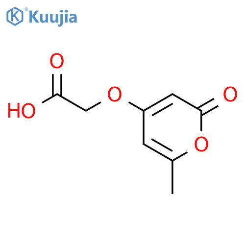 2-(6-methyl-2-oxo-2H-pyran-4-yl)oxyacetic acid structure