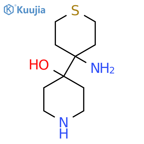 4-(4-aminothian-4-yl)piperidin-4-ol structure