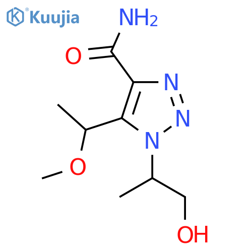 1-(1-hydroxypropan-2-yl)-5-(1-methoxyethyl)-1H-1,2,3-triazole-4-carboxamide structure