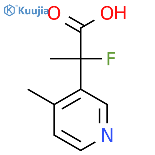 2-fluoro-2-(4-methylpyridin-3-yl)propanoic acid structure