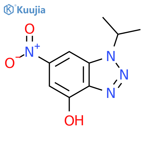 6-nitro-1-(propan-2-yl)-1H-1,2,3-benzotriazol-4-ol structure