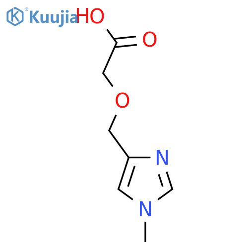 2-(1-methyl-1H-imidazol-4-yl)methoxyacetic acid structure
