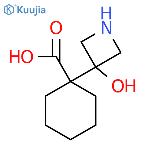 1-(3-hydroxyazetidin-3-yl)cyclohexane-1-carboxylic acid structure
