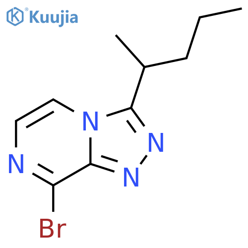 8-bromo-3-(pentan-2-yl)-1,2,4triazolo4,3-apyrazine structure